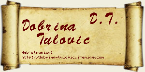 Dobrina Tulović vizit kartica